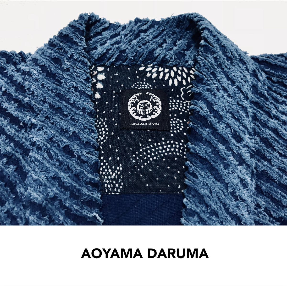 Aoyama Daruma aloha 古布 プリント アロハシャツ-