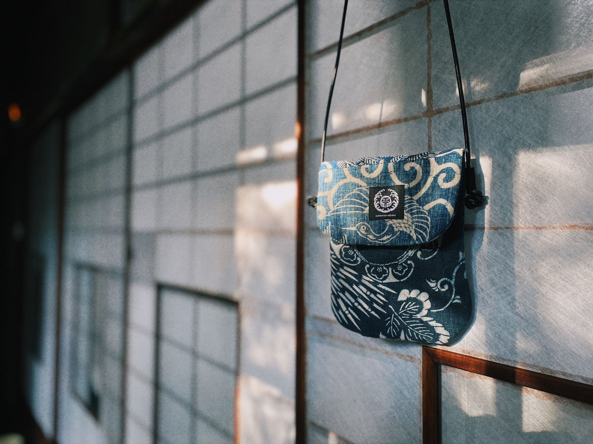 Aoyama Daruma kofu patchwork shoulder bag 古布 パッチワーク