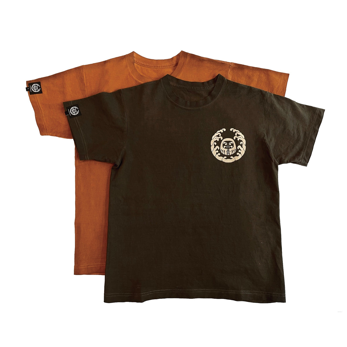 Aoyama Daruma natural persimmon dye kakishibu T shirt 柿渋染め Tシャツ【Pre-or