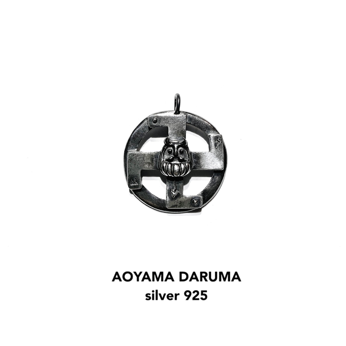 Aoyama Daruma silver925 evil daruma pendant シルバー 卍字 小悪魔 ダルマ ペンダント ネックレス