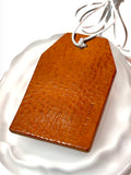 Aoyama Daruma leather charm 革 御守り