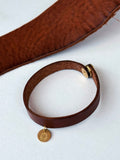 Aoyama Daruma leather aging brass bracelet 革 真鍮 ブレスレット【刻印代込み】