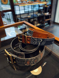 Aoyama Daruma ✖️Rakuda indigo dye kofu leather belt 藍染 古布 ヌメ革 ベルト