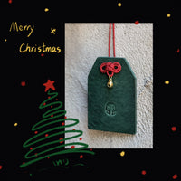 Aoyama Daruma Chrismas limited Charm クリスマス限定 革 御守り