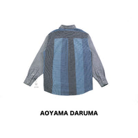 Aoyama Daruma indigo dye sashiko shirt 刺子 シャツ【Pre-order/受注生産 OK】
