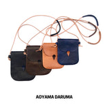 Aoyama Daruma leather shoulder bag レザー ショルダーバッグ