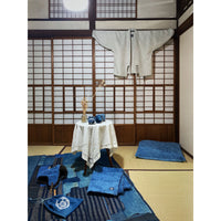 Aoyama Daruma bluewhite indigo dye sashiko hanten jacket 藍白 藍染 刺し子 半纏 ジャケット【Pre-order/受注生産 OK】